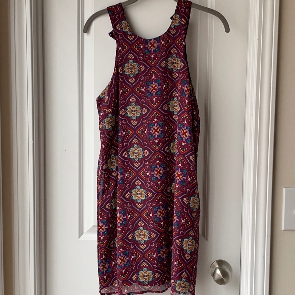 Burgundy dress